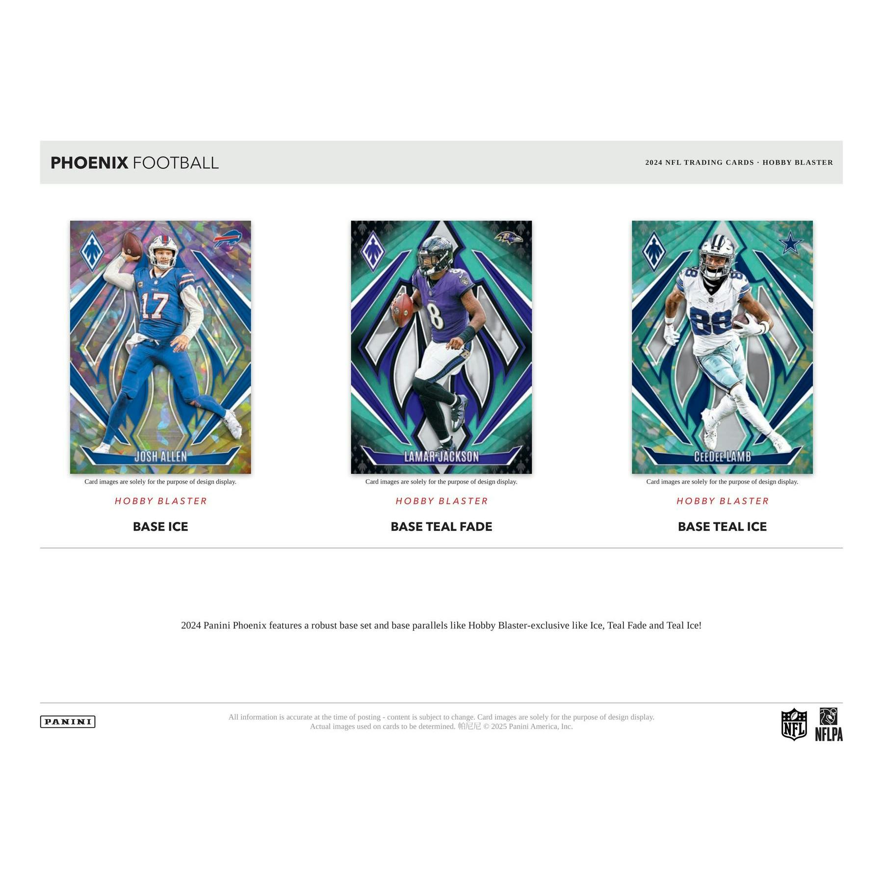 2024 Panini Phoenix Football Blaster Hobby 20-Box Case (Teal Parallels!) - Image 6