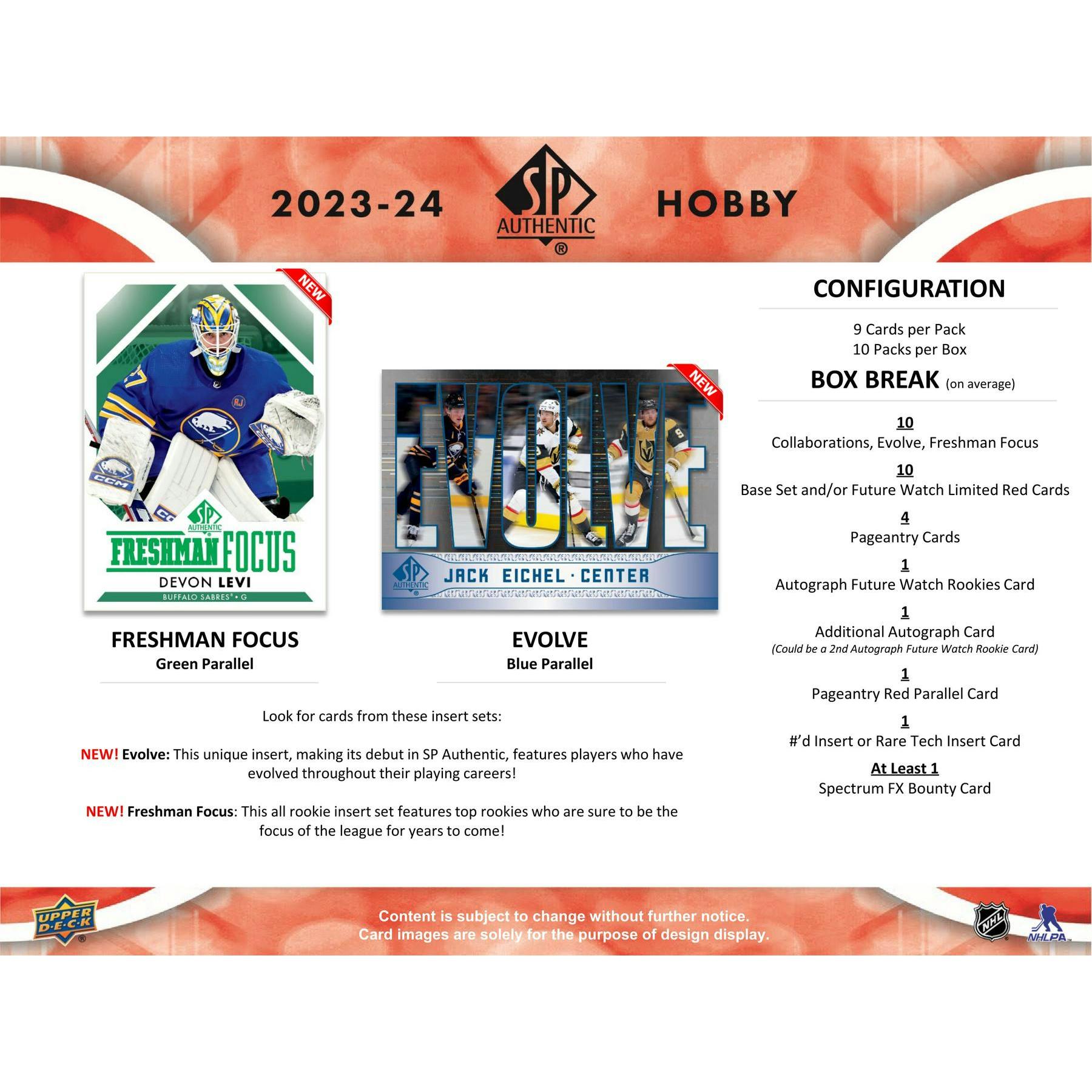 2023/24 Upper Deck SP Authentic Hockey Hobby 16-Box Case - Image 11