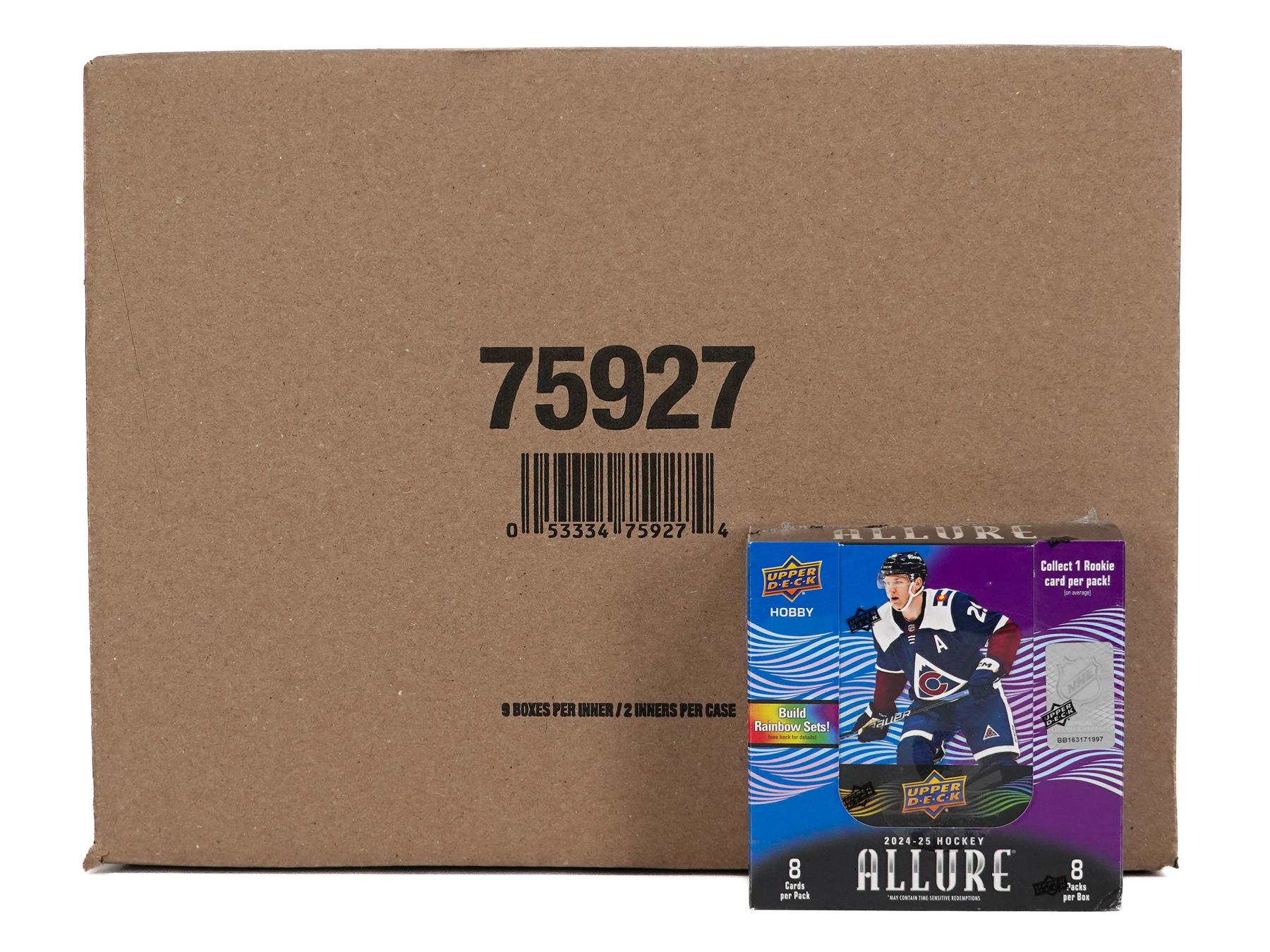 2024/25 Upper Deck Allure Hockey Hobby 18-Box Case