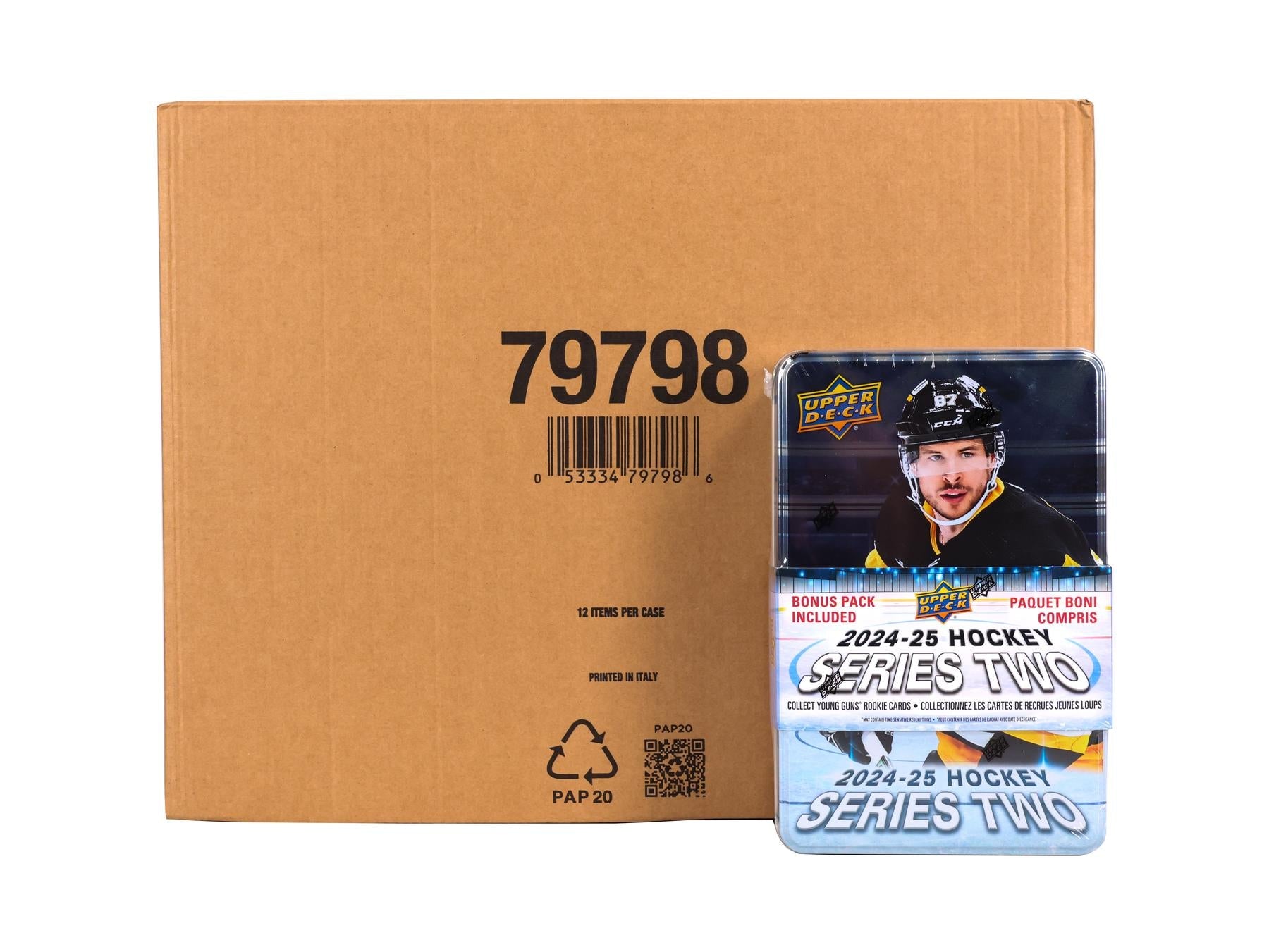 2024/25 Upper Deck Series 2 Hockey Tin Case (12 Ct.) - Image 2