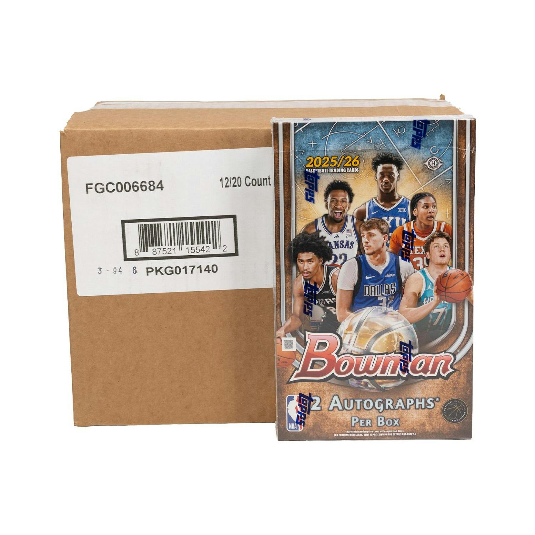 2025/26 Bowman Basketball Hobby 12-Box Case - Image 3