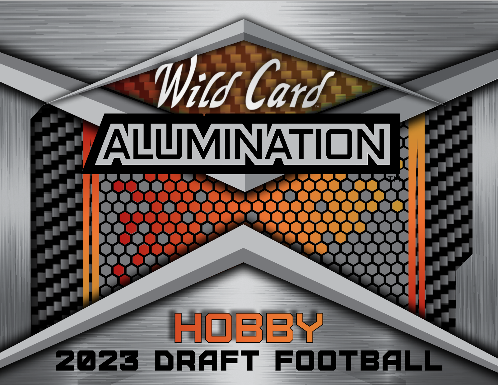 2023 Wild Card Alumination Draft Football Hobby 12 Box Case - Image 2