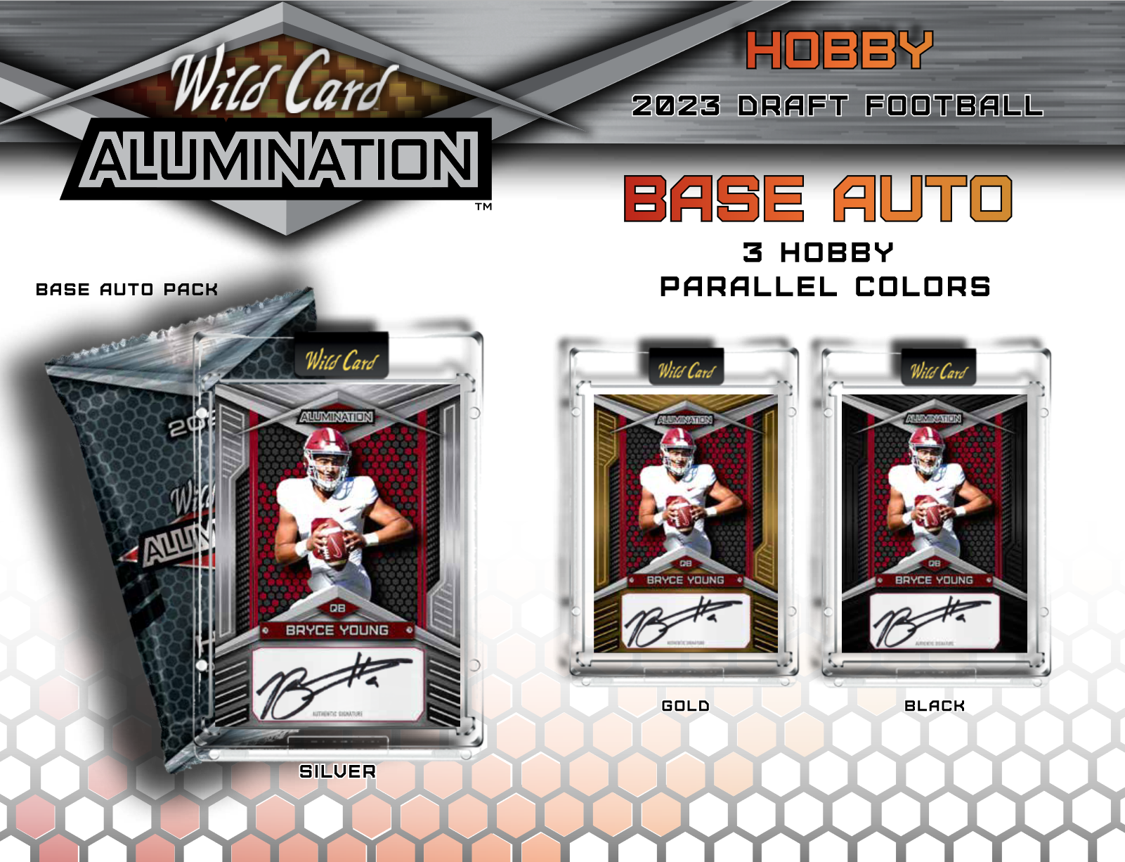 2023 Wild Card Alumination Draft Football Hobby 12 Box Case - Image 4