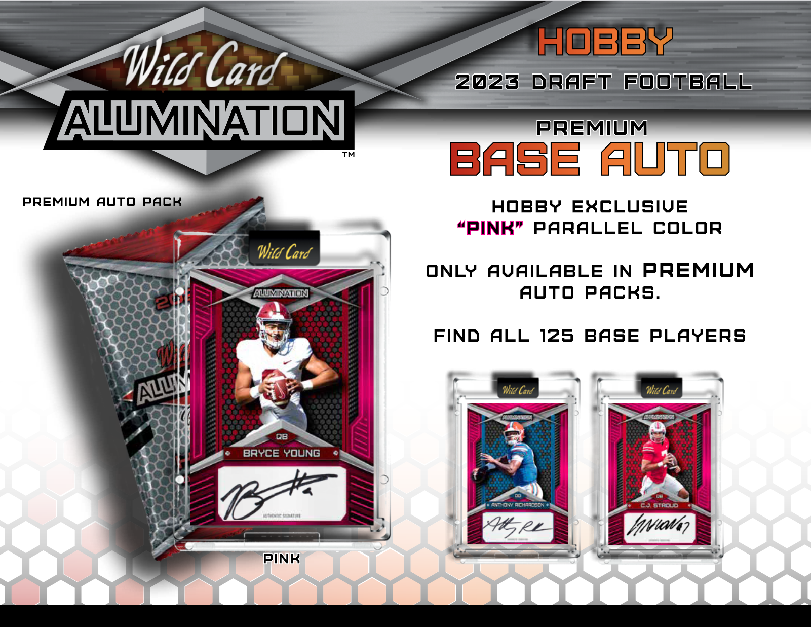 2023 Wild Card Alumination Draft Football Hobby 12 Box Case - Image 6