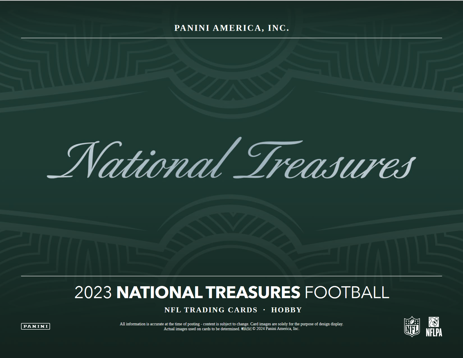 2023 Panini National Treasures Football Hobby 4 Box Case - Image 2