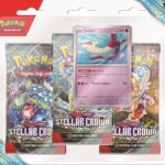 Pokemon Scarlet & Violet Stellar Crown 3-Pack Blister Pack – 24 Pack Box